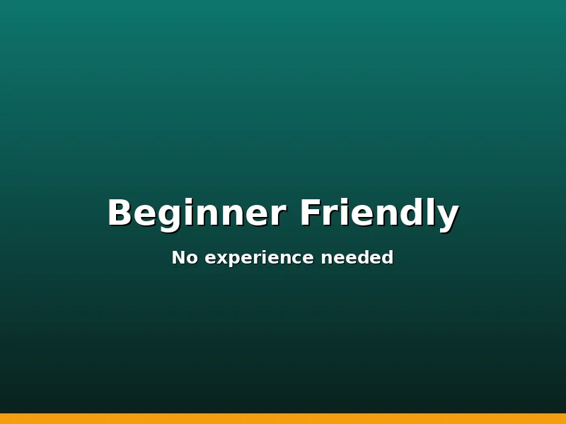 Beginner Friendly